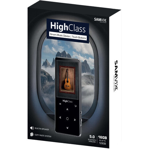 Samvix HighClass Reproductor MP3 Kosher 16GB Bluetooth Pantalla LCD Blanca