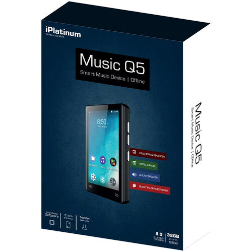 Samvix iPlatinum Music Q5 Reproductor MP3 32GB Pantalla Táctil 3" Bluetooth
