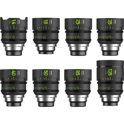 NiSi ATHENA PRIME T2.4/1.9 Kit óptico Full Frame lentes 14-135mm estuche rígido
