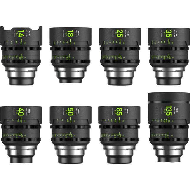 NiSi ATHENA PRIME T2.4/1.9 Kit óptico Full Frame lentes 14-135mm estuche rígido
