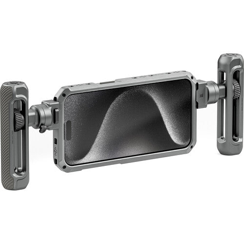 Tilta Khronos Kit Ligero para iPhone 15 Pro Max Estuche y Asa Ajustable Titanium White