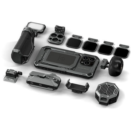 Tilta Khronos Ultimate Kit para iPhone 15 Pro Max con sistema de enfriamiento y panel LED