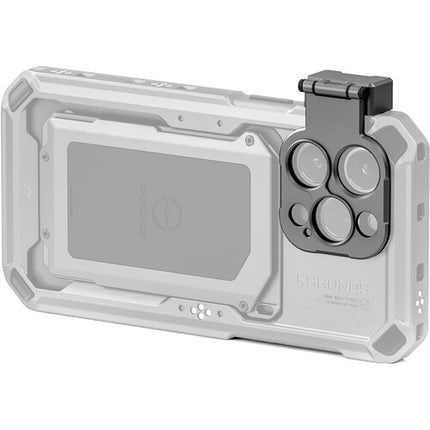 Adaptador de Lente Tilta Khronos 17mm para iPhone 15 Pro y Pro Max Space Gray