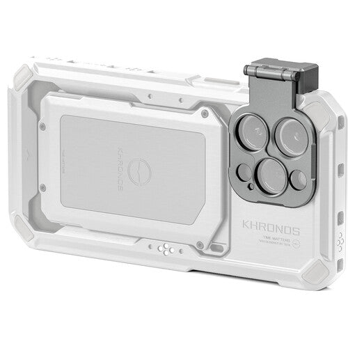 Adaptador de Lente con Rosca 17mm Tilta Khronos para iPhone 15 Pro Pro Max Titanio