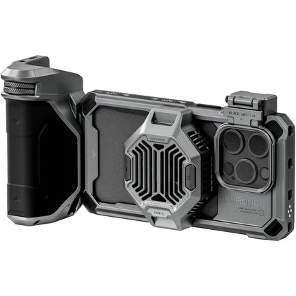 Tilta Khronos Advanced Kit para iPhone 15 Pro Estuche Enfriador y Filtro ND 0.6 1.2