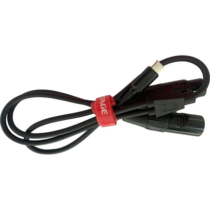 iFootage 5-Pin DMX a USB-C Cable Y con conectores XLR macho y hembra