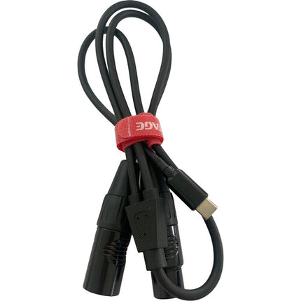 iFootage 5-Pin DMX a USB-C Cable Y con conectores XLR macho y hembra
