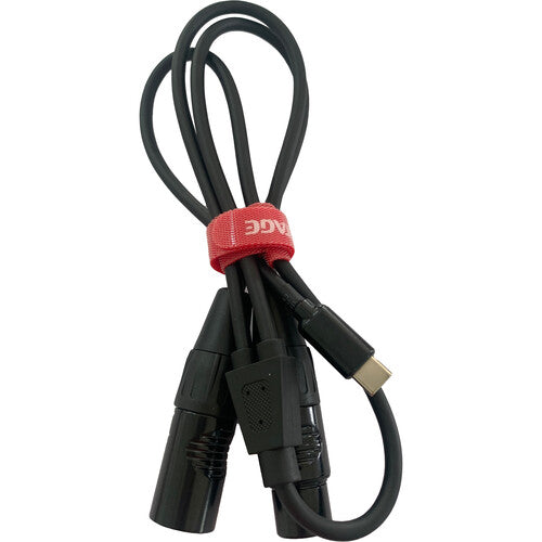 iFootage 5-Pin DMX a USB-C Cable Y con conectores XLR macho y hembra