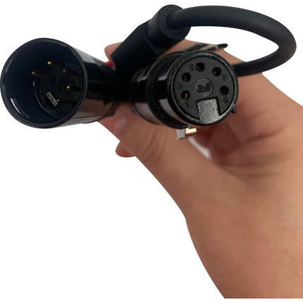 iFootage 5-Pin DMX a USB-C Cable Y con conectores XLR macho y hembra