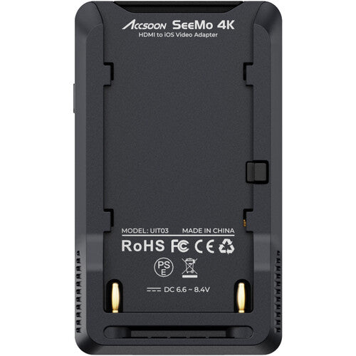 Accsoon SeeMo Adaptador HDMI para iPhone Monitor 4K con Lectura SD