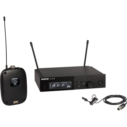 Shure SLXD14/UL4B Sistema Micrófono Lavalier Cardioide Inalámbrico Digital 32 Canales 330 Pies de Alcance