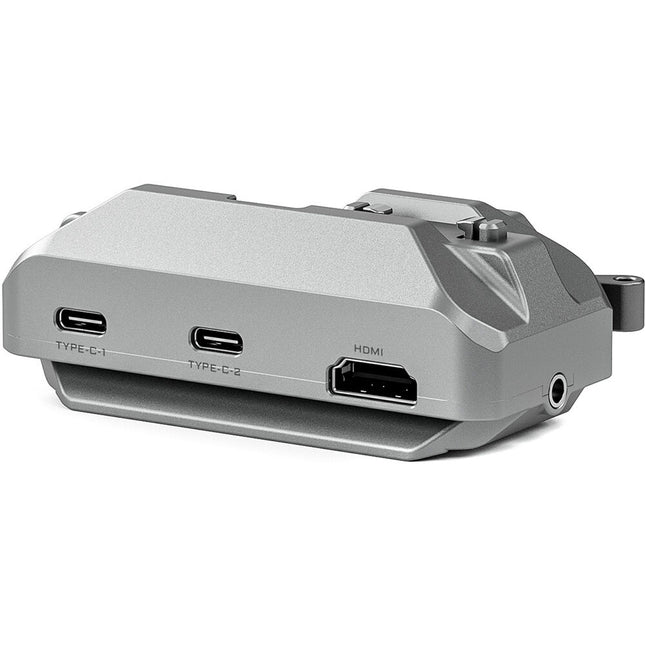 Tilta Khronos Hub USB-C con ARCA Quick Release HDMI y audio 3.5mm Titanium White