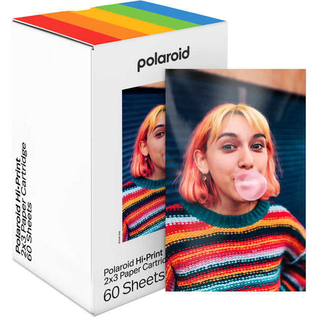 Polaroid Hi-Print Cartucho de Papel para Impresora de Bolsillo 60 Hojas 2 x 3 Pulgadas Mate