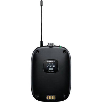 Shure SLXD14/UL4B Sistema Micrófono Lavalier Cardioide Inalámbrico Digital 32 Canales 330 Pies de Alcance