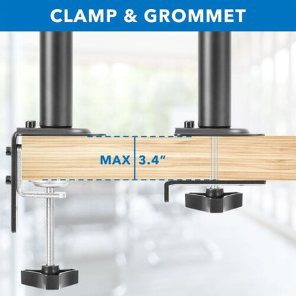 Mount-It! MI-7352LT Soporte para Laptop con Bandeja de Refrigeración hasta 17" y 17.6 lb