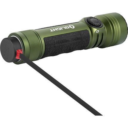 Olight Seeker 4 Pro Linterna LED Recargable 4600 Lúmenes Verde OD Holster