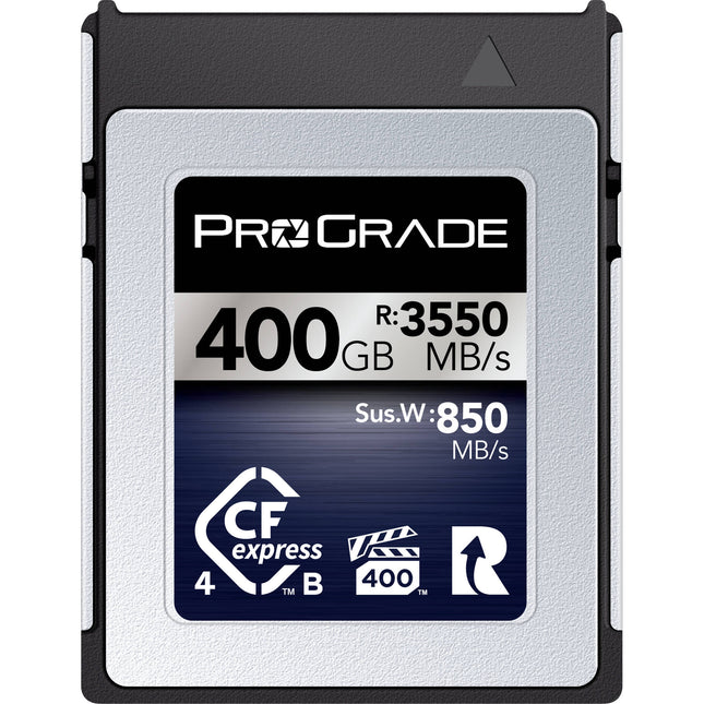 ProGrade Digital 400GB CFexpress 4.0 Tipo B Iridium Tarjeta de Memoria 3550 MB/s Velocidad Lectura 3000 MB/s Escritura