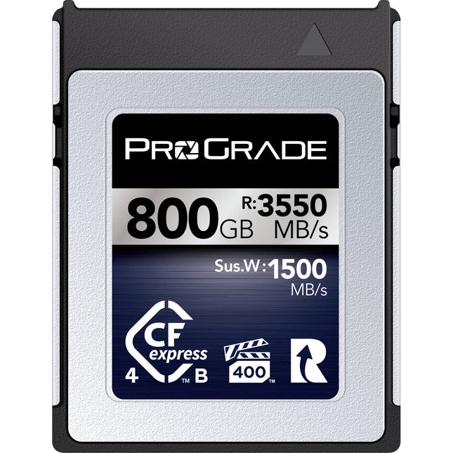 ProGrade Digital 800GB CFexpress 4.0 Tipo B Iridium Tarjeta de Memoria 3550 MB/s Lectura 3000 MB/s Escritura