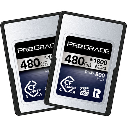 ProGrade Digital Tarjeta de Memoria CFexpress 4.0 480GB 2-Pack 1800MB/s Lectura