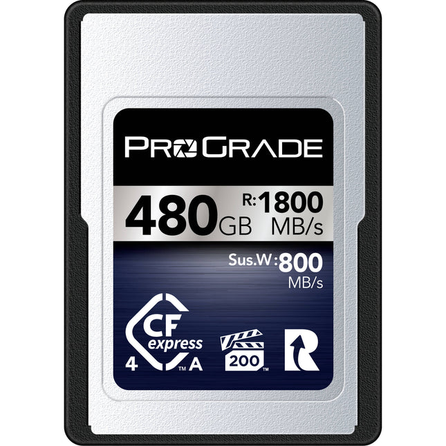 ProGrade Digital 480GB CFexpress 4.0 Tipo A Iridium Tarjeta de Memoria 1800MBs Lectura 1700MBs Escritura