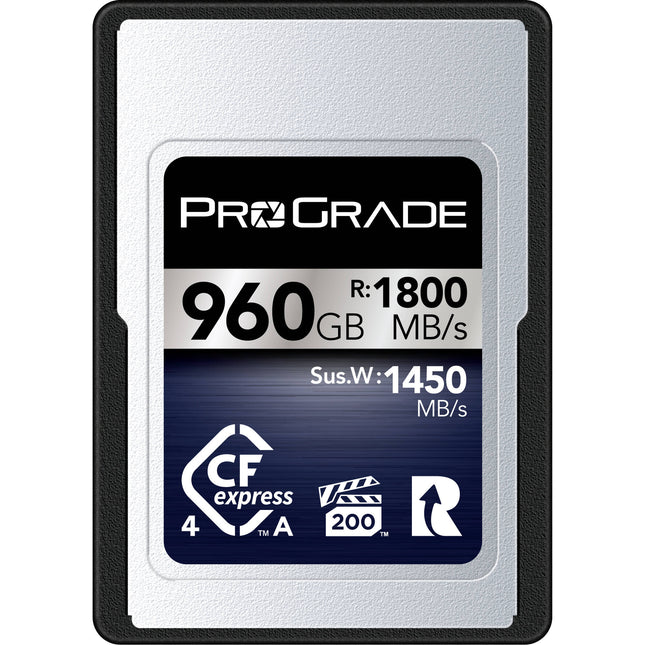 ProGrade Digital 960GB CFexpress 4.0 Tipo A Iridium Tarjeta de Memoria 1800 MB/s Lectura 1700 MB/s Escritura Garantía 3 Años