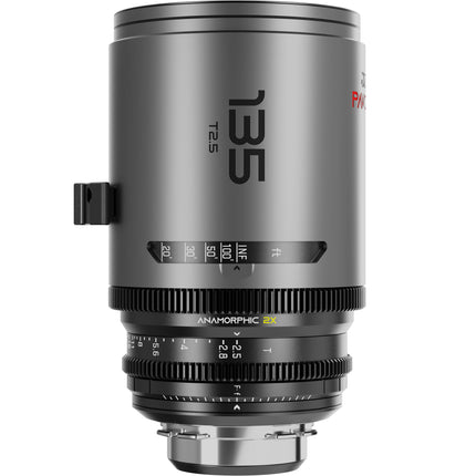 DZOFilm PAVO 135mm T2.5 Objetivo Anamórfico Prime 2x Apertura T2.5-22 Montura PL/EF y Marcas en Pies