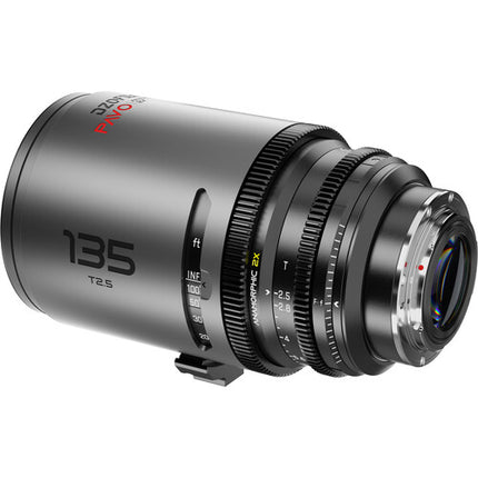 DZOFilm PAVO 135mm T2.5 Objetivo Anamórfico Prime 2x Apertura T2.5-22 Montura PL/EF y Marcas en Pies