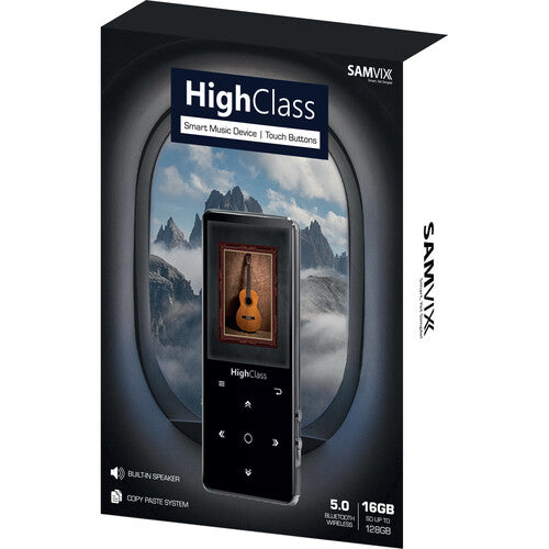 Samvix HighClass Reproductor MP3 Kosher 16GB Bluetooth Negro