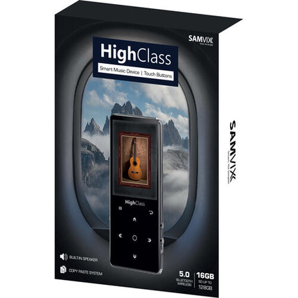 Samvix HighClass Reproductor MP3 16GB Pantalla LCD Bluetooth Azul