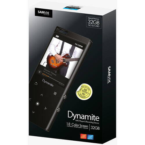 Samvix Dynamite Reproductor MP3 Deportivo 32GB Pantalla 1.8" Bluetooth