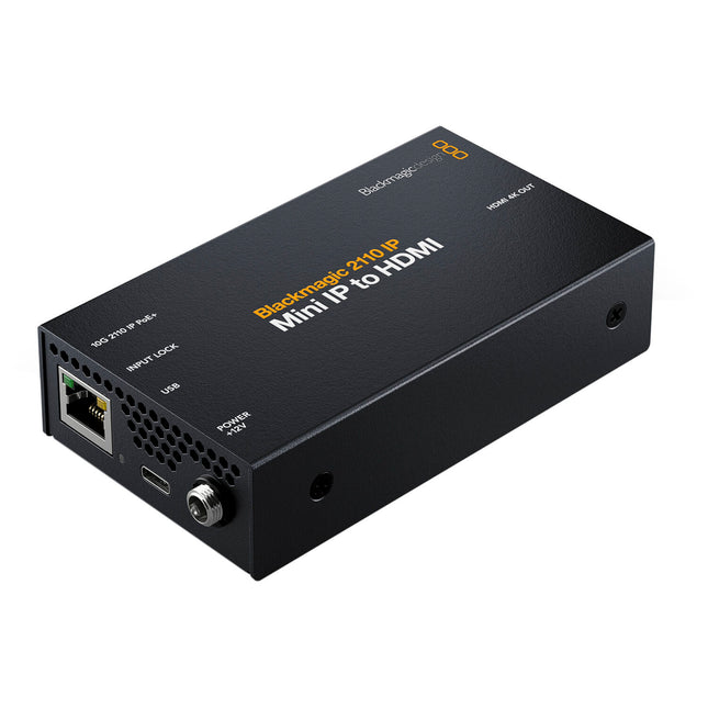 Blackmagic Design 2110 IP Mini Convertidor IP a HDMI UHD 4K PoE++ 10G Ethernet