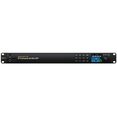 Blackmagic Design 2110 IP Converter 8x12G SFP Convertidor IP con 8 Puertos 12G y Soporte UHD 4K