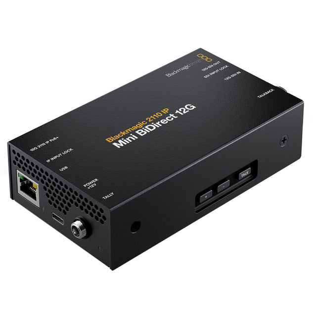 Blackmagic Design 2110 IP Mini BiDirect 12G Convertidor UHD 4K PoE