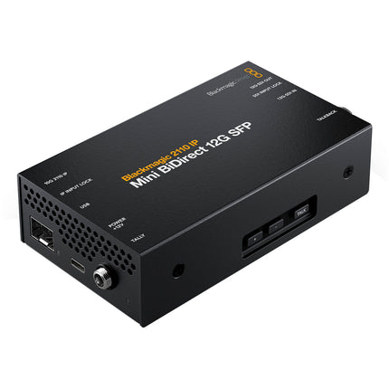 Blackmagic Design 2110 IP Mini BiDirect 12G Convertidor SFP 12G-SDI UHD 4K PoE 10G Ethernet