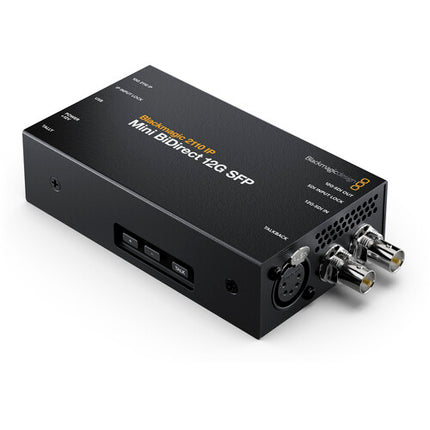 Blackmagic Design 2110 IP Mini BiDirect 12G Convertidor SFP 12G-SDI UHD 4K PoE 10G Ethernet