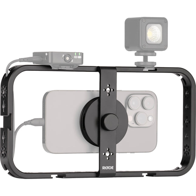 RODE Phone Cage jaula para móvil con 5 soportes Cold Shoe y compatible MagSafe