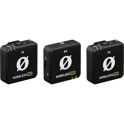 RODE Wireless ME Dual Micrófono Inalámbrico Digital 2.4 GHz Negro 7h Batería 328ft Alcance