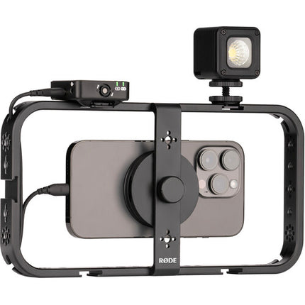 RODE Phone Cage jaula para móvil con 5 soportes Cold Shoe y compatible MagSafe