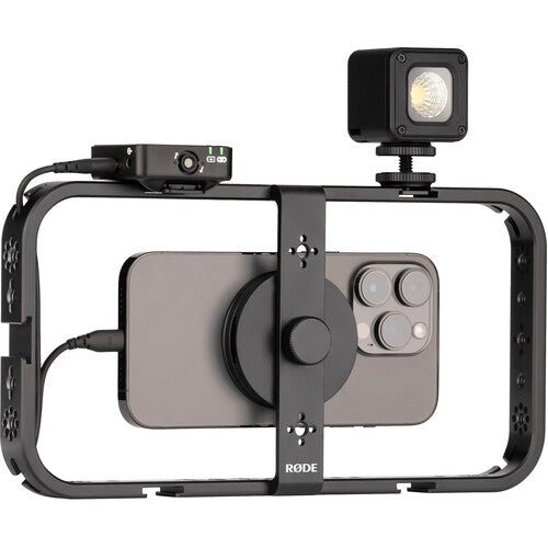 RODE Phone Cage jaula para móvil con 5 soportes Cold Shoe y compatible MagSafe