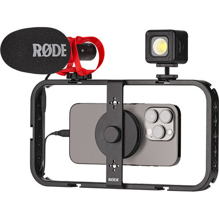 RODE Phone Cage jaula para móvil con 5 soportes Cold Shoe y compatible MagSafe
