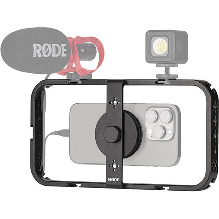 RODE Phone Cage jaula para móvil con 5 soportes Cold Shoe y compatible MagSafe