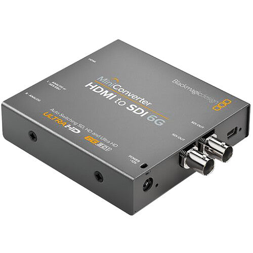 Blackmagic Design Mini Convertidor HDMI a SDI 6G 4K 2 Salidas 12V