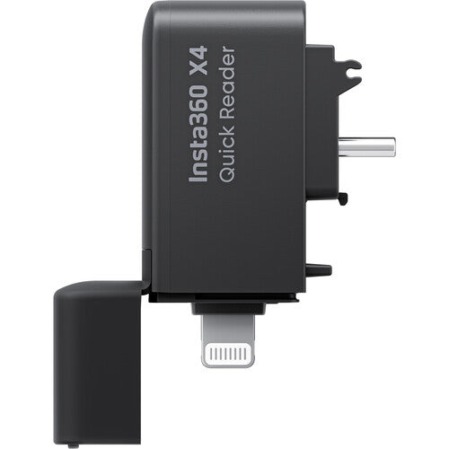 Insta360 Quick Reader para X4 con conectores USB-C y Lightning y soporte microSD