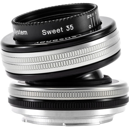 Lensbaby Composer Pro II con Sweet 35 óptica para Montura Canon EF f2.5-22 y 46mm filtro