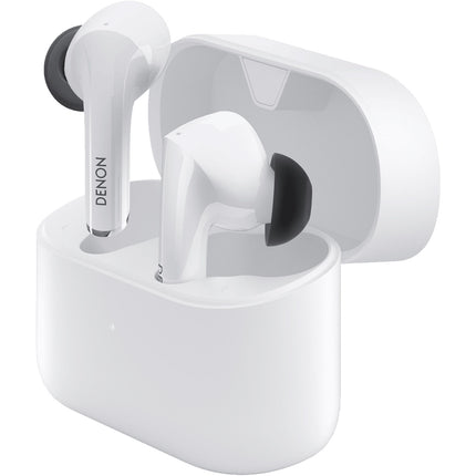 Denon Auriculares Inalámbricos True Wireless Blanco Cancelación Activa Ruido 24h Batería
