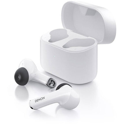 Denon Auriculares Inalámbricos True Wireless Blanco Cancelación Activa Ruido 24h Batería