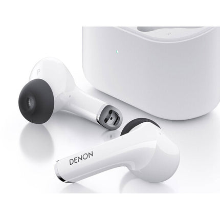 Denon Auriculares Inalámbricos True Wireless Blanco Cancelación Activa Ruido 24h Batería