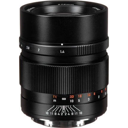 Mitakon Zhongyi Speedmaster 65mm f1.4 Lente para FUJIFILM G con Hood retráctil