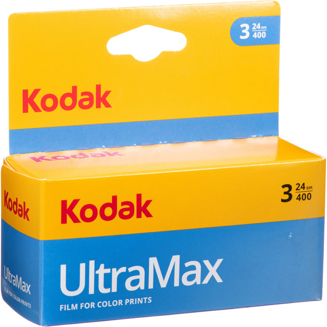 Kodak GC UltraMax 400 película negativa color 35mm ISO 400 24 exposiciones 3 unidades