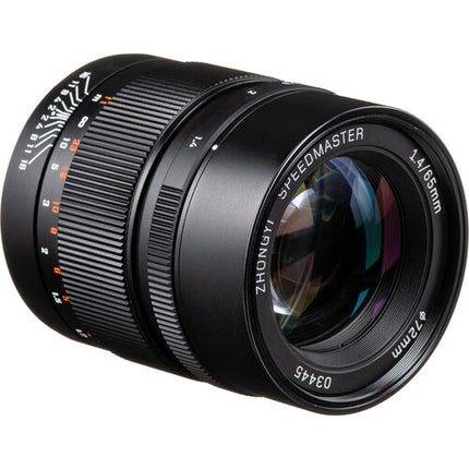 Mitakon Zhongyi Speedmaster 65mm f1.4 Lente para FUJIFILM G con Hood retráctil